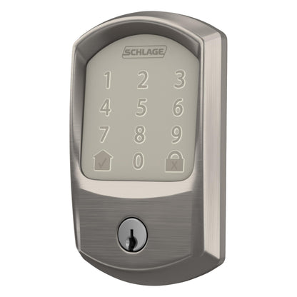 Schlage Encode Smart WiFi Deadbolt Lock for Front Door - Keyless Entry with App or Touchscreen - Works with Alexa, Hey Google, & Airbnb - Create Codes for Guests - Matte Black