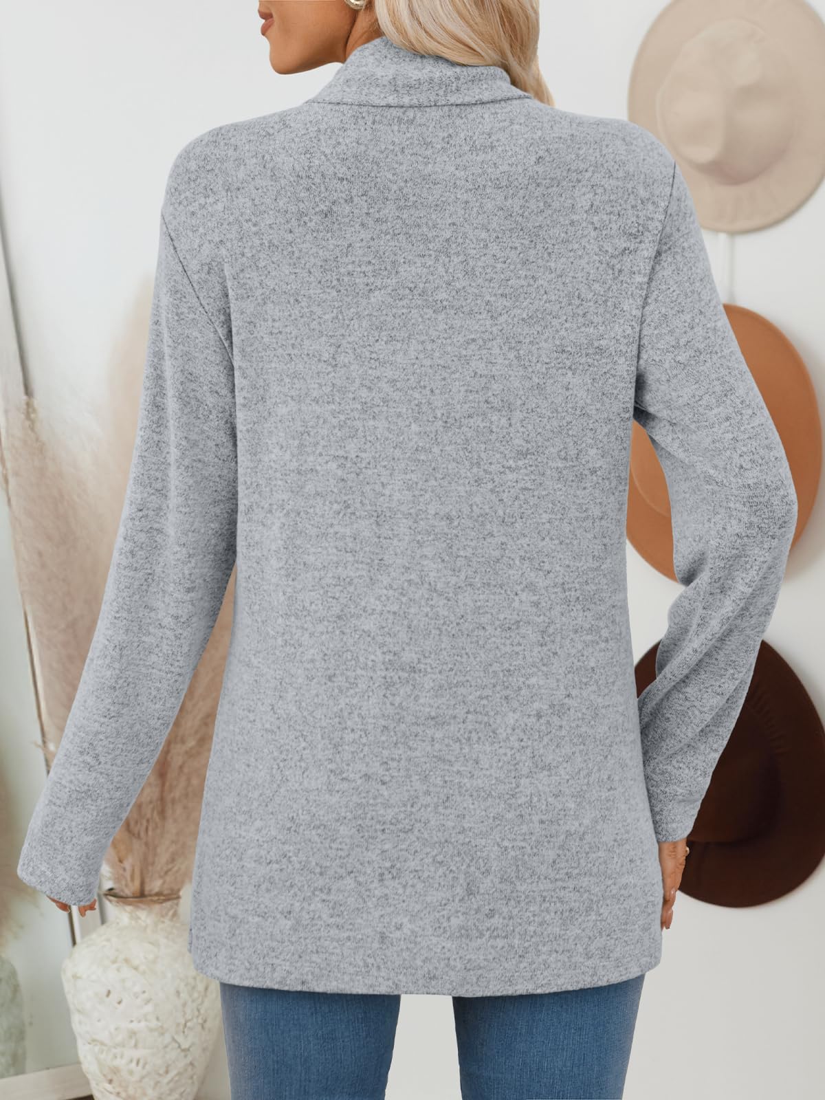LILLUSORY Cardigan Sweaters for Women Lightweight Open Front Cardigans Casual Loose 2025 Fall Sweater with Pockets