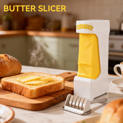 Butter Slicer, One Click Butter Cutter Butter Dispenser Butter Cutter Slicer Single Stick with Stainless Steel Blade for Kitchen