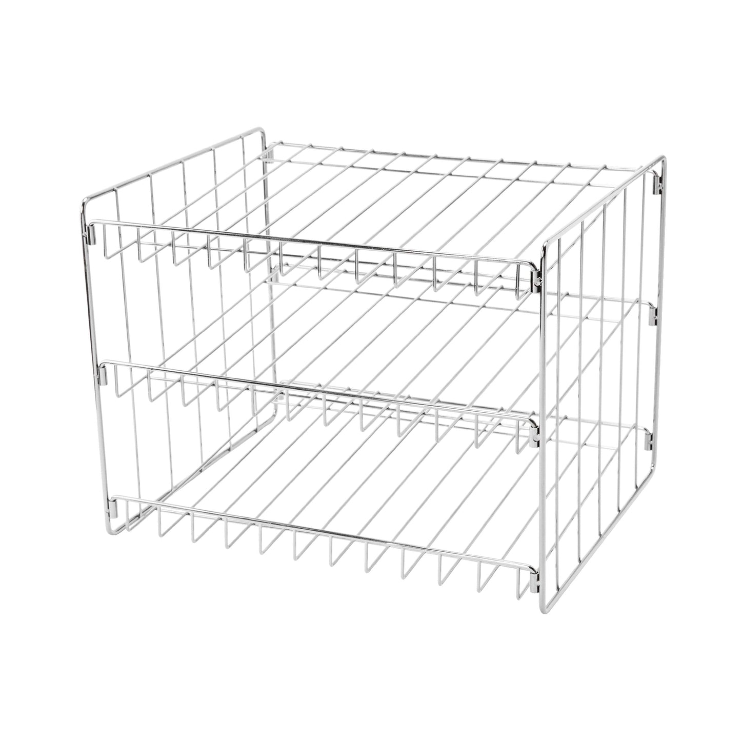 Kitchen Details 3 Tier Can Organizer | Chrome Steel Canned Food Storage Rack | Holds 36 Cans | Space-Saving Pantry & Cabinet Storage Solution | Easy Access to Canned Goods | Freestanding Design