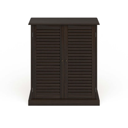 Furniture of America Laires 5-Shelf Enclosed Shoe Cabinet, Espresso