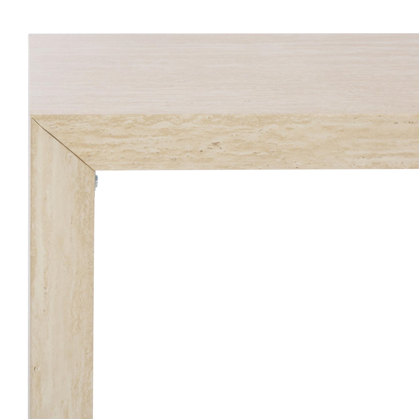 SAFAVIEH Home Collection - Woodrow Faux Travertine Console Table, Minimalist Modern Entryway Accent (CNS7005B)