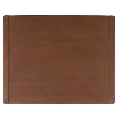 SAFAVIEH Couture Collection - Mayalyn Walnut & Black Wood 2 Drawer Nightstand, Modern Bedside Table with Storage, Fully Assembled Bedroom Furniture (SFV7722A)