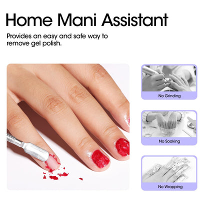 Gellen Gel Nail Polish Remover Kit, Gel Polish Remover for Nails with Liquid Latex Tape Cuticle Oil and Manicure Tools, Quick & Easy Gel Remover in 3-5 Minutes, No Soaking Or Wrapping