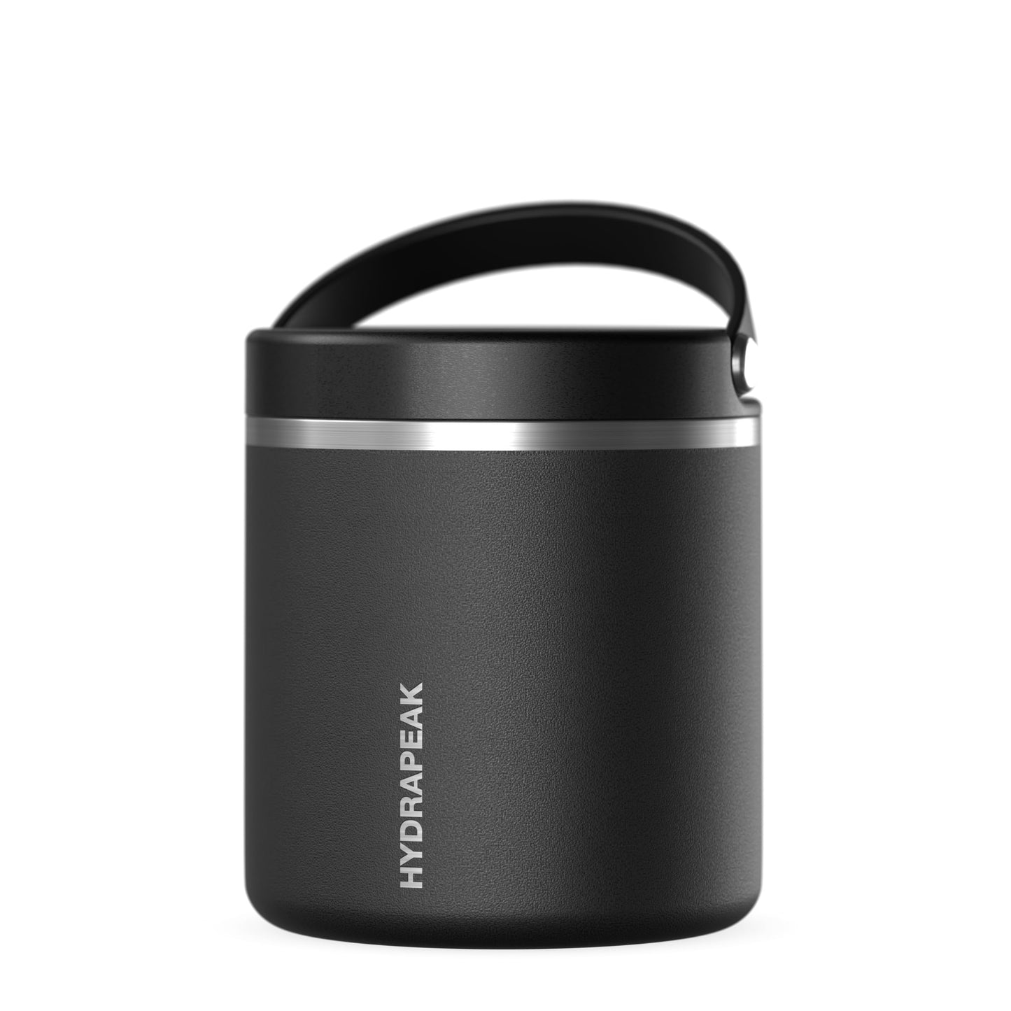 Hydrapeak 25oz Stainless Steel Vacuum Insulated Food Jar for Hot Food and Cold Food, Wide Mouth Leak-Proof Soup Jar for Adults, 10 Hours Hot and 16 Hours Cold (Black)