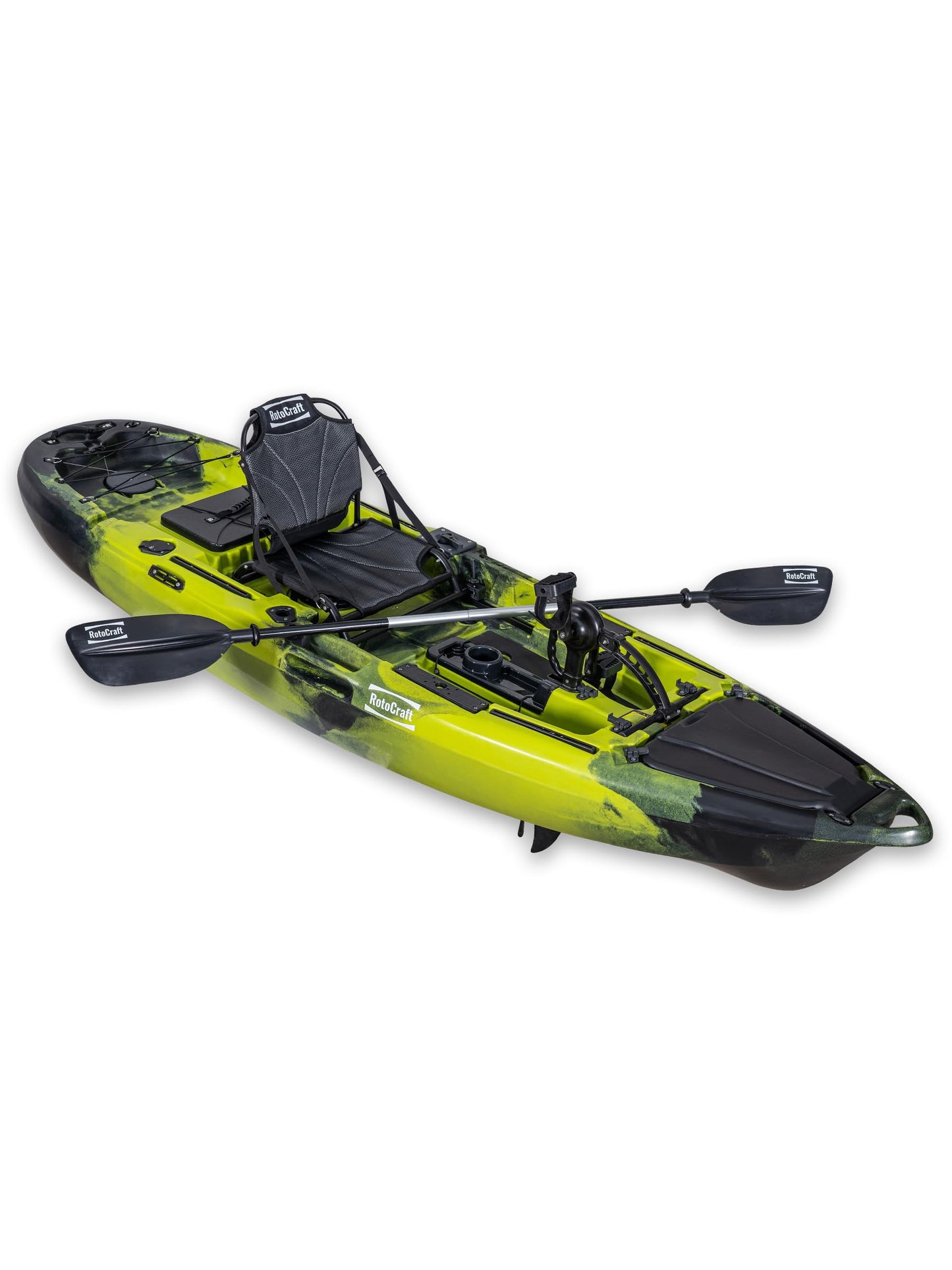 RC 10' Single Pedal Kayak - Propeller Drive (Lime Camo)