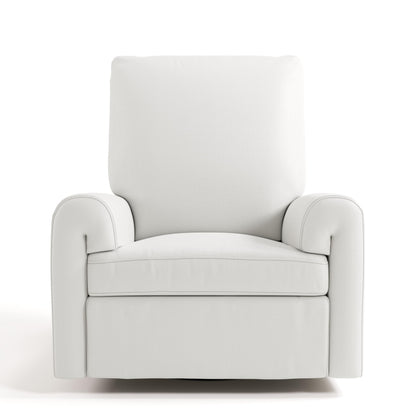 Storkcraft Sorrento Deluxe Power Recliner Swivel Glider – Premium Electronic Nursery Rocking Chair, Oeko-TEX 100 Certified, Includes Dual-USB Charging Port with USB-A & USB-C (Ivory Basketweave)