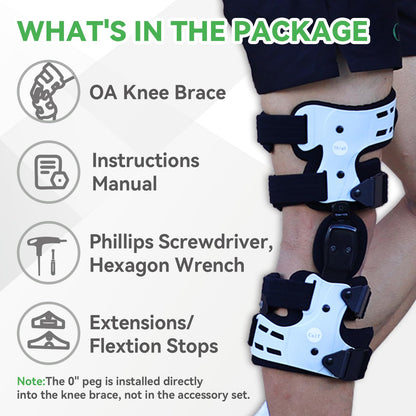 Orthomen Unloader Knee Brace for Medial Knee Pain, Osteoarthritis, Premium OA Knee Brace Support for Cartilage Defect Repair, Avascular Necrosis, Tibial Plateau Fracture Inside Left