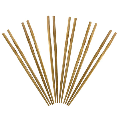 Totally Bamboo Twist Reusable Bamboo Chopsticks, Set of 5 Pairs
