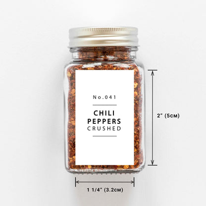 Lovable Labels Farmhouse Spice Jar Labels - Minimalist 184 Preprinted + 8 Blank Write-on Stickers Dishwasher Save & Waterproof Great for Spices and Seasonings Set to Organize Your Spice Rack