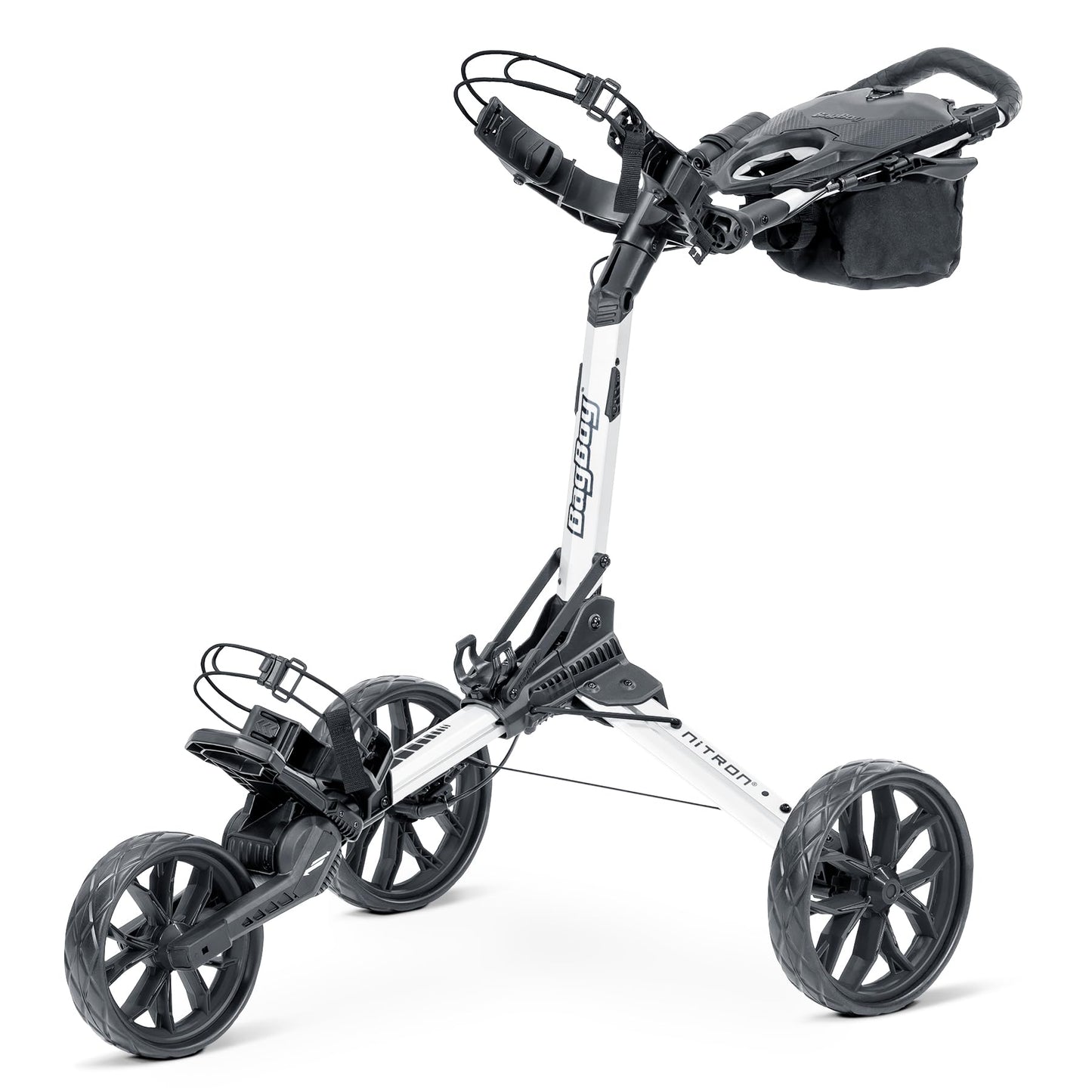 Bag Boy Nitron Golf Push Cart, White/Black