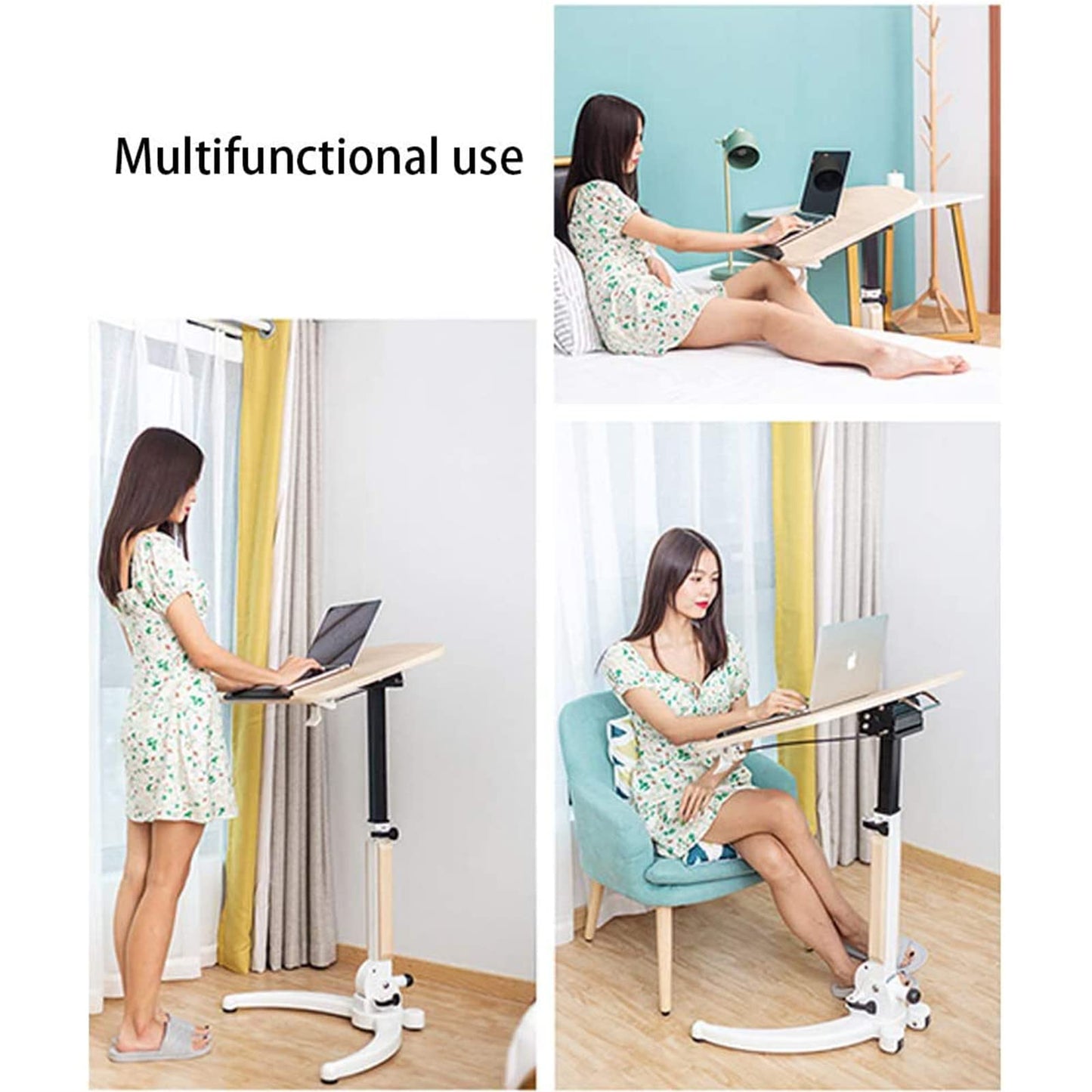 Lectern Podium Stand, Acrylic Church Podium, Portable Podium Stand, Lecture Stage, Conference Table, Standing Desk, Stand Mobile Standing Lift Multifunctional Folding Desk, Free Speech Bedside Table,B