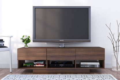 Nexera Rustik 3 Drawers TV Stand, 60", Walnut
