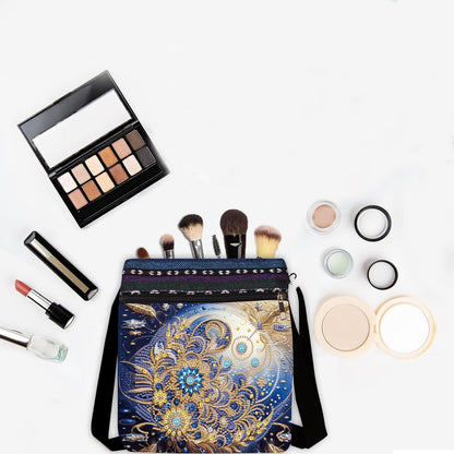 LSQFS 5D Diamond Painting Shoulder Bag, DIY Diamond Art Kits for Adults with Adjustable Strap & Zipper, Artistic Handbag for Women, Perfect for Shopping & Daily Use