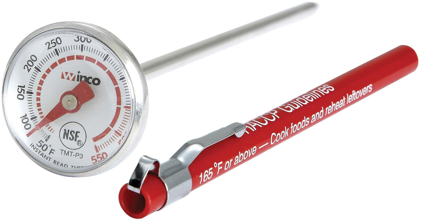 Winco 1-1/4-Inch Dial Digital Thermometer with 4-3/4-Inch Probe