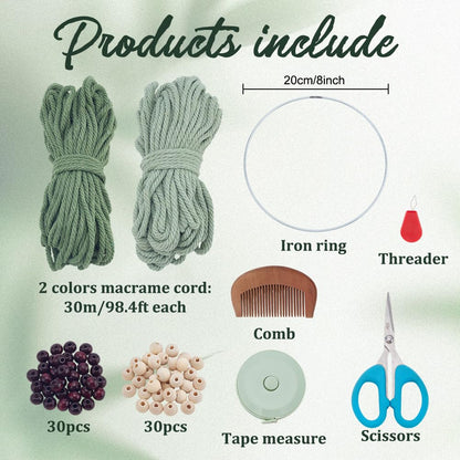 FREEBLOSS Tree of Life Macrame Kit for Beginners DIY Macrame Wall Hanging Tapestry Boho Home Decor for Living Room Bedroom