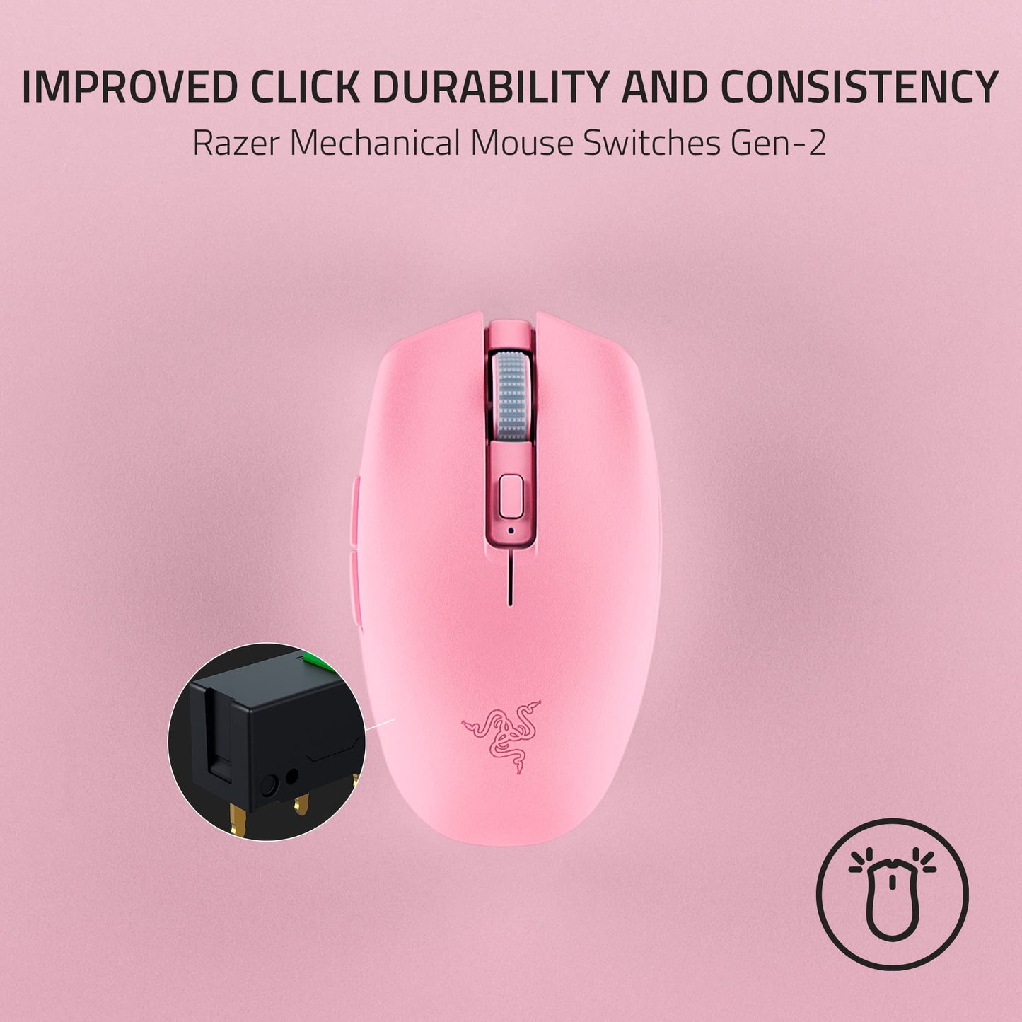 Razer Orochi V2 Mobile Wireless Gaming Mouse: Ultra Lightweight - 2 Wireless Modes - Up to 950hrs Battery Life - Mechanical Mouse Switches - 5G Advanced 18K DPI Optical Sensor - White