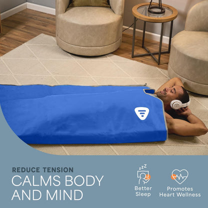 LifePro RejuvaWrap Infrared Sauna Blanket — Portable Sauna Bag with 9 Temp Levels Low EMF Far Infrared Heating — At Home Full Body Rejuvenation & Relaxation