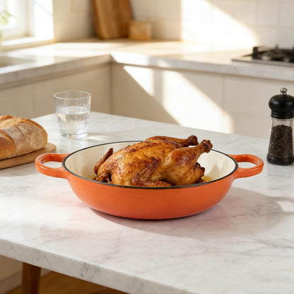 500F, 6 Dutch Oven for Bread Baking, Bread Oven, Enameled Cast Iron Dutch Oven, Bread Pot with Dome Lid, Oven Safe up