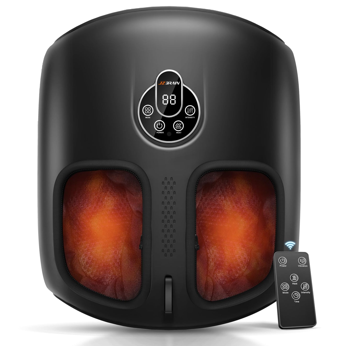 Shiatsu Foot Massager Machine with Heat : Deep Kneading Foot Massager with Vibration & Compression for Plantar Fasciitis & Neuropathy - for Women & Men,Relax for Home Office Use (Black)