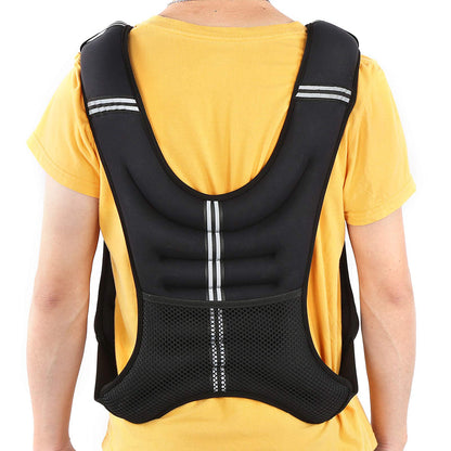 Alomejor Adjustable Weighted Vest for Strength Training - Premium Elastic Material - Widened Shoulder Straps and Comfortable Enhance Your Workout with Added Weight