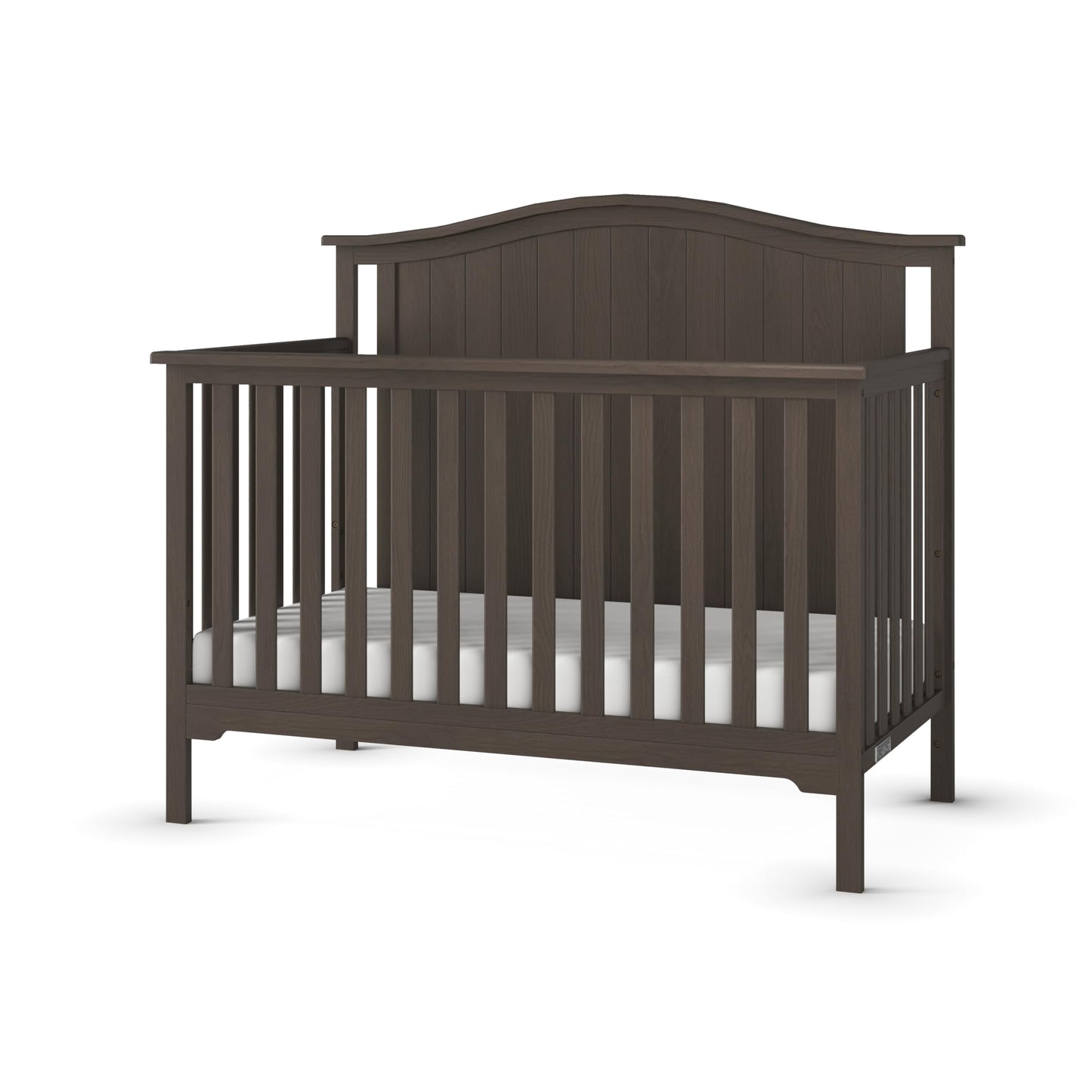 Child Craft Hampton Arch 4-in-1 Convertible Crib, Baby Crib Converts to Day Bed, Toddler Bed and Full Size Bed, 3 Adjustable Mattress Positions, Non-Toxic, Baby Safe Finish (Dapper Gray)