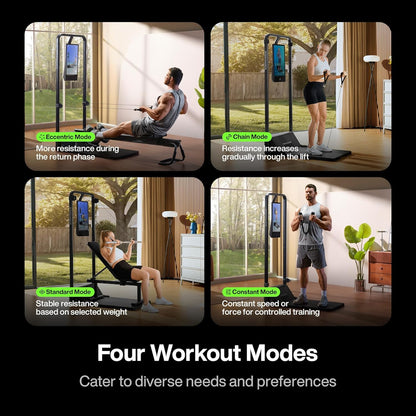Gym Monster 2S, 2025 New Enhanced, Multi-Functional Home Machine for Full Body Strength Training, 260Lbs Digital Weight System, Smart AI-Powered, All-in-one Workout Station, Squat Rack