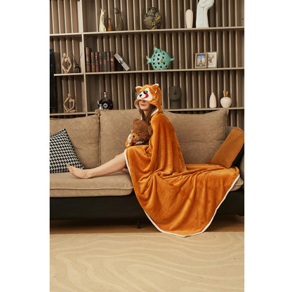Red Panda Wearable Blanket Cute Animal Blanket Hoodies for Adults Red Panda Costume Funny Gifts for Women Men
