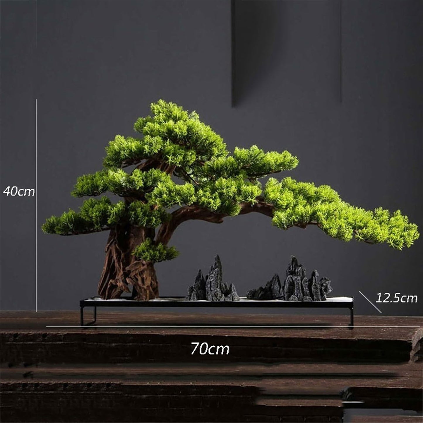 WANGHAI2024M Artificial Trees High-end Light Luxury Greenery Bonsai Ornaments Hotel Decoration Simulation Tree Entrance Coffee Table Decoration Fake Greenery Artificial Bonsai