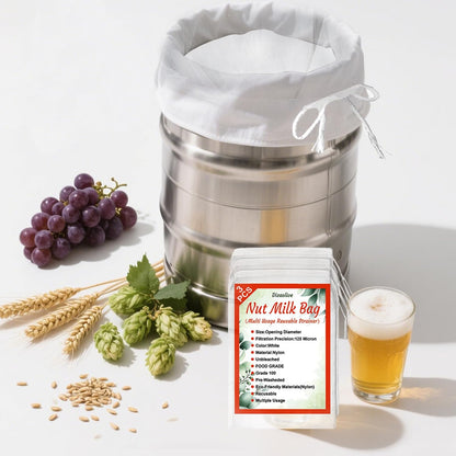 Dizaolive Strainer for Juice Pulp Jelly Juice Cloth Fine Mesh Strainer Nut Milk Bag Sieve Fruit