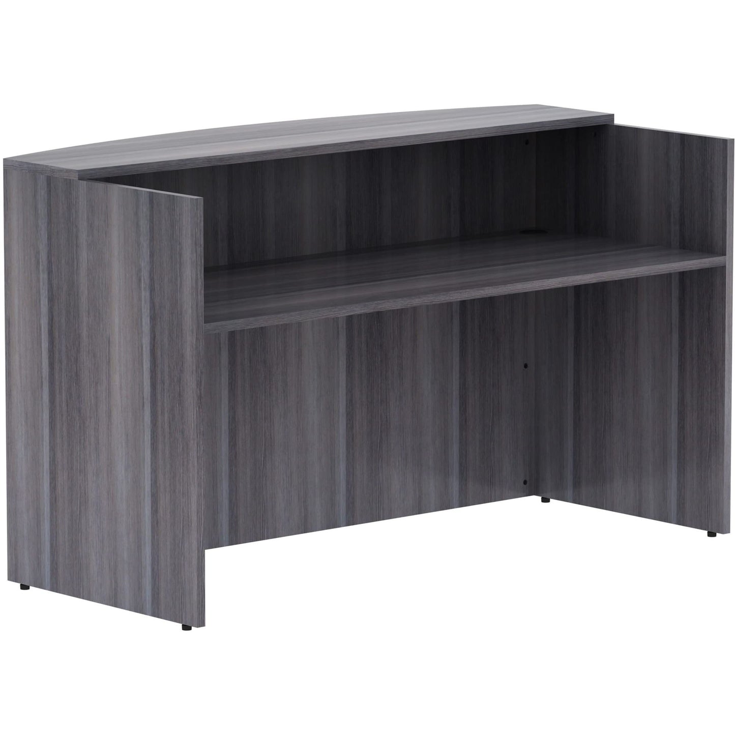 Lorell Weathered Charcoal Laminate Desking - 72" x 36" x 42.5"
