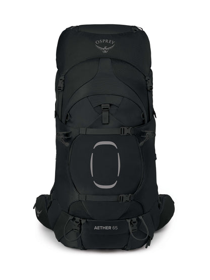 Osprey Aether 65L Men's Backpacking Backpack, Black, L/XL, Extended Fit