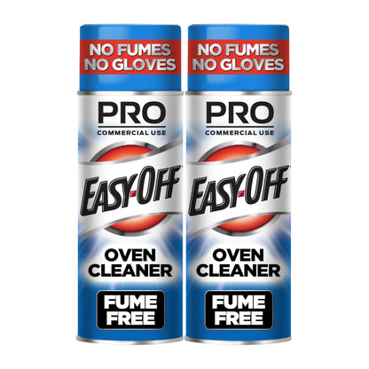 Easy-Off Fume Free PRO size Oven Cleaner Foam, Removes Grease & Burned-On Food, For Ovens, Air Fryers & More 24oz (2-count)