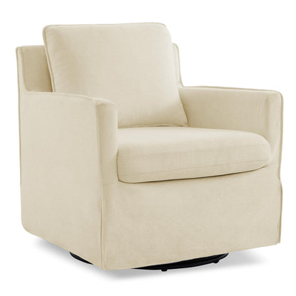 KISLOT Swivel Accent Chair Rocking Recliner 360 Degree Swivel Armchair Machine-Washable Cover for Nursery Living Room Bedroom