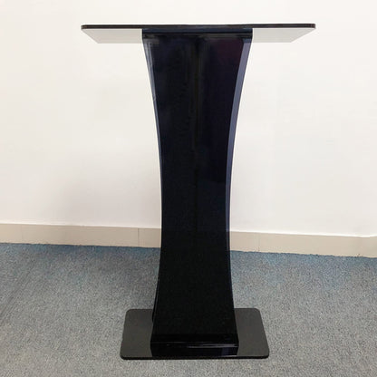 BTZHY Lectern Podium Stand, Acrylic Pulpit Transparent Podium Church Wedding Podium School Stage Host Business Office Furniture Conference Display Stand