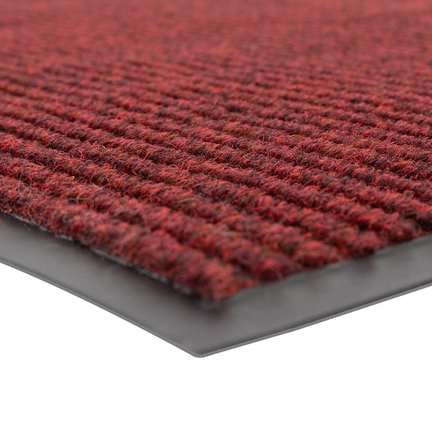 Notrax 109 Industrial Door Mat, 3' x 10' Large Entrance Mat, Heavy Duty Commercial Rug for Businesses, Welcome Lobbies, Garage, and Mudroom, Made in the USA, Red, Brush Step 109S0310RB
