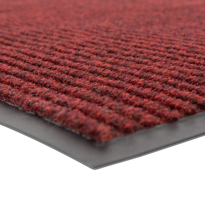 Notrax 109 Industrial Door Mat, 3' x 10' Large Entrance Mat, Heavy Duty Commercial Rug for Businesses, Welcome Lobbies, Garage, and Mudroom, Made in the USA, Red, Brush Step 109S0310RB