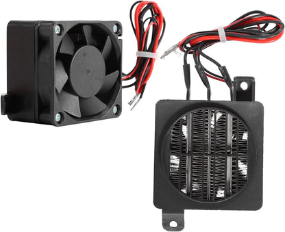 PTC Electric Fan Heater for Small Space Heating, Car Air Heater, Constant Temperature Incubator (24V 250W)