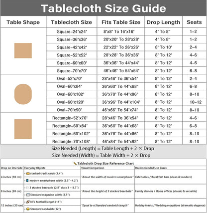 24x24 inch, NEWISHER White Square Tablecloth Heavy Duty Polyester Fabric Table Cloth, Washable Solid Reusable Table