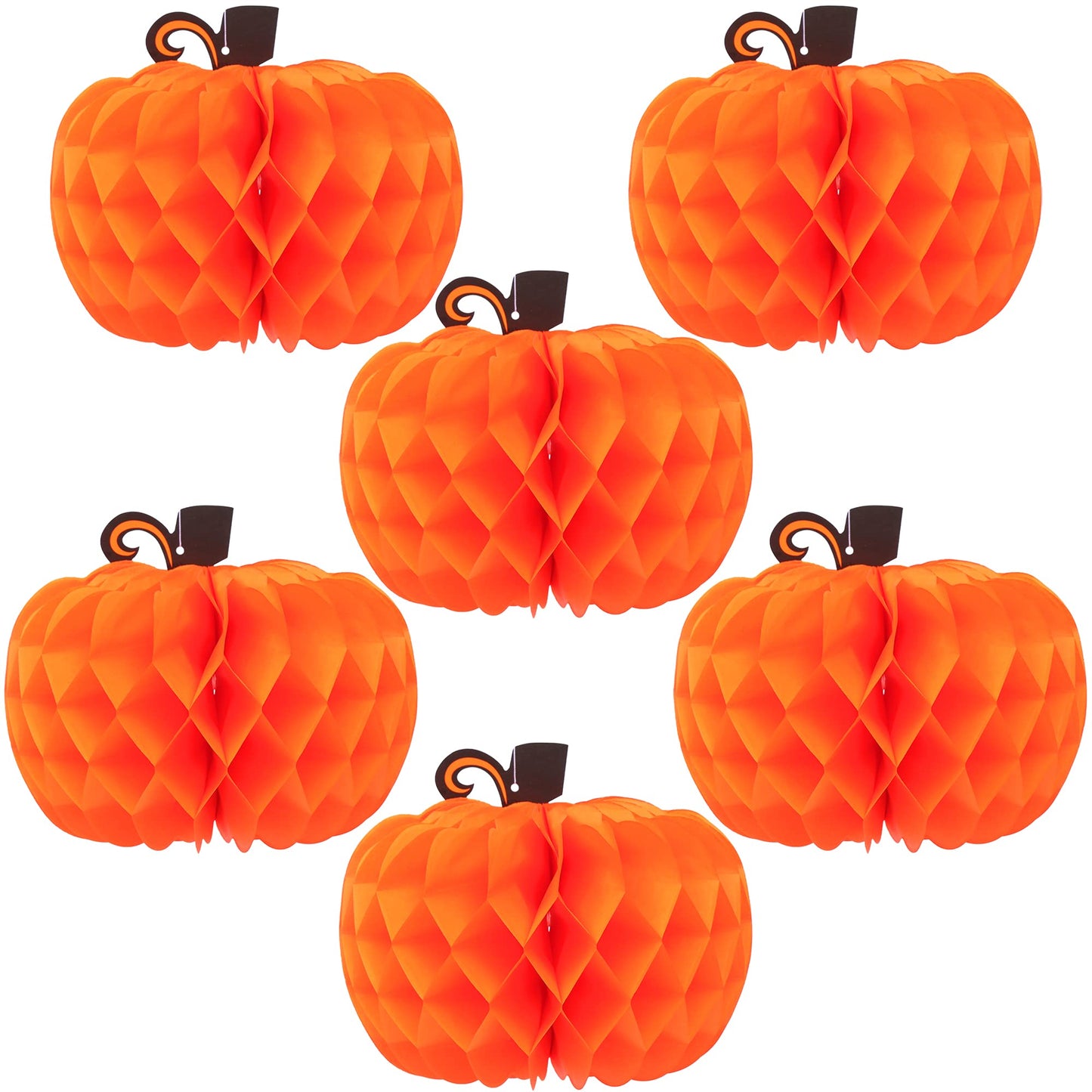 KatchOn, Pumpkin Table Centerpieces And Thanksgiving Wooden Cutout Sign Set – Pack of 14 | Honeycomb Paper Pumpkins And Thankful Blessed Grateful Word Signs For Thanksgiving Table And Fall Decorations