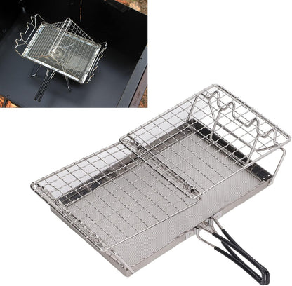 Camping Stove Toaster Outdoor Barbecue Bread Rack, Portable Stovetop Folding Cake Baking