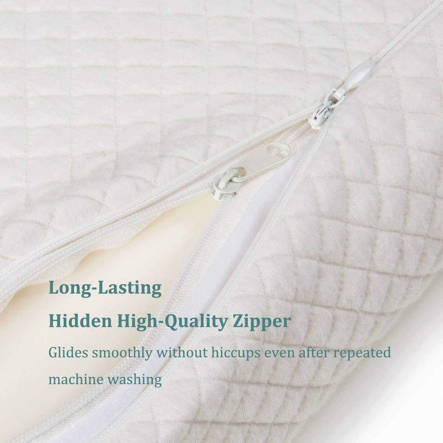 Contour Memory Foam Pillow Orthopedic Sleeping Pillows, Ergonomic Cervical Pillow for Neck Pain - for Side, Back and Stomach Sleepers, Free Pillowcase Included (Firm & Near King)