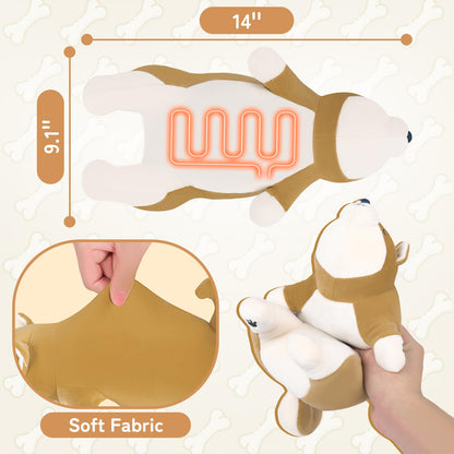 Electric Heating Pad for Period Cramps, Cuddly Soft 14" Capybara Plush with a Hot Soft Belly USB Powered, Menstrual Heating Pad Neck Shoulder Pain Relief, Gift for Women Daughter Wife