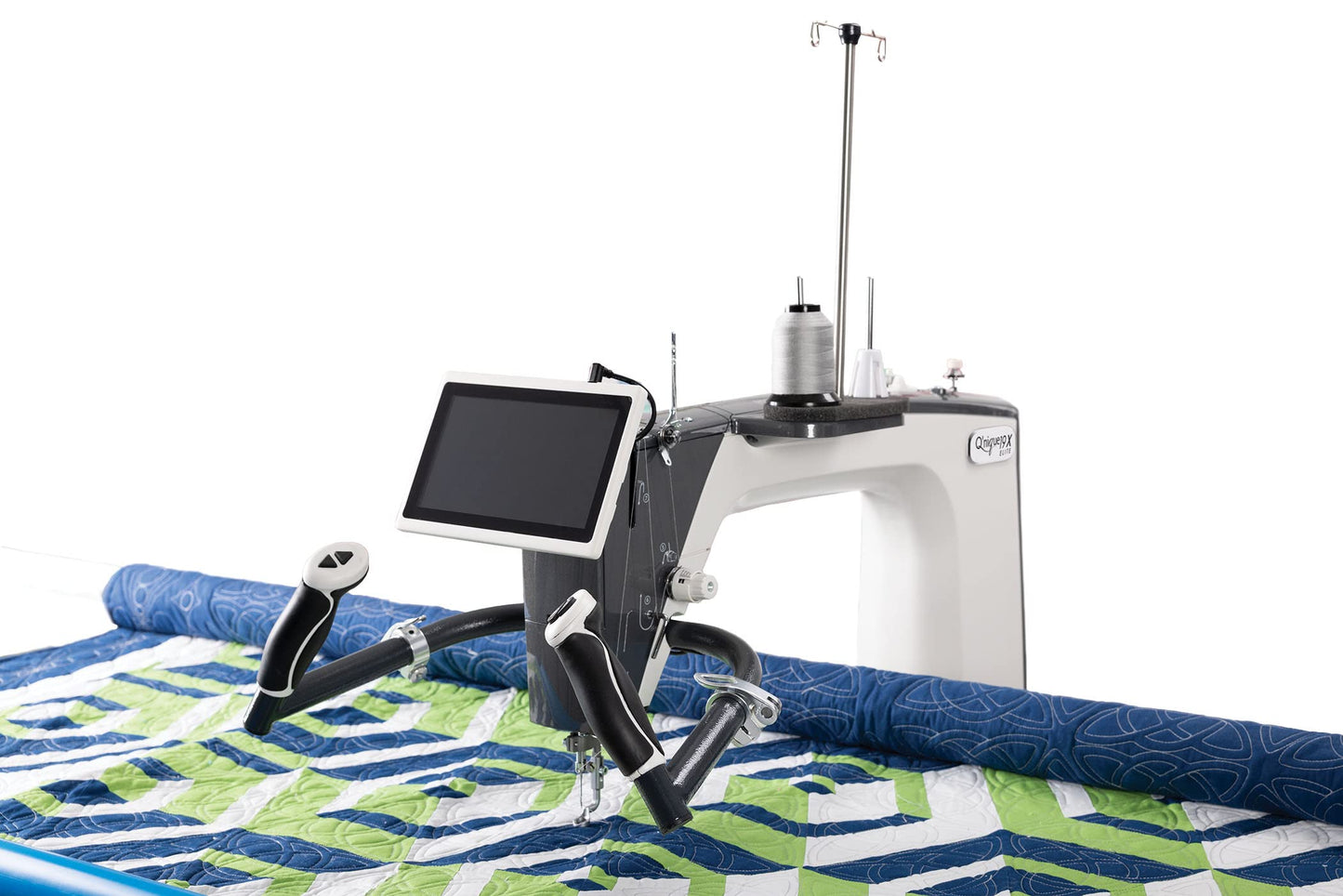 Q'nique 19X - Elite Long Arm and Q-Zone Hoop Quilting Frame | Grace Quilting Machine | Grace Quilting Frame