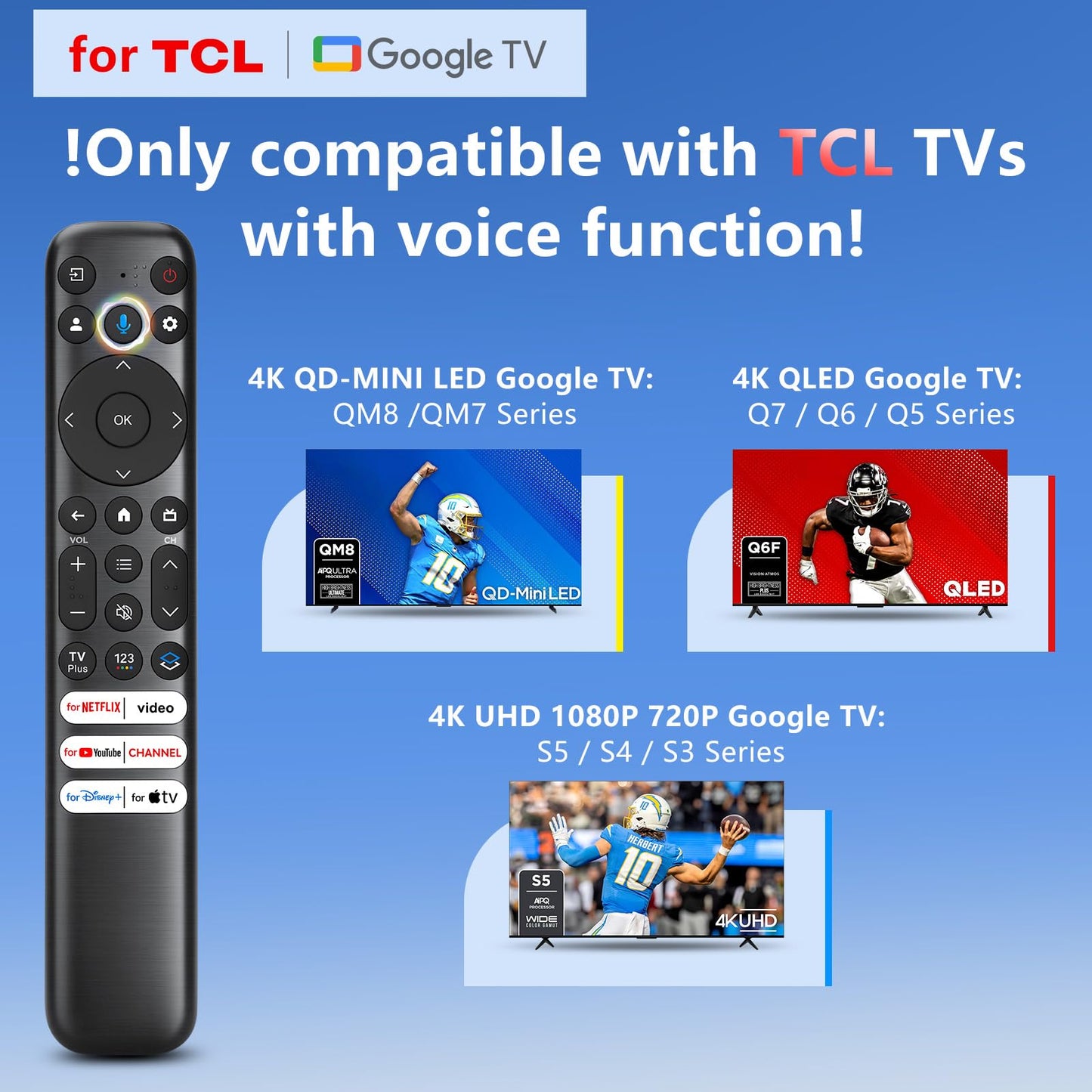 Voice Magic Remote for LG-Smart-TV-Remote Control Replacement, AKB75855501 AN-MR20GA MR19BA MR18BA MR650A with Voice Recognition and Pointer Function