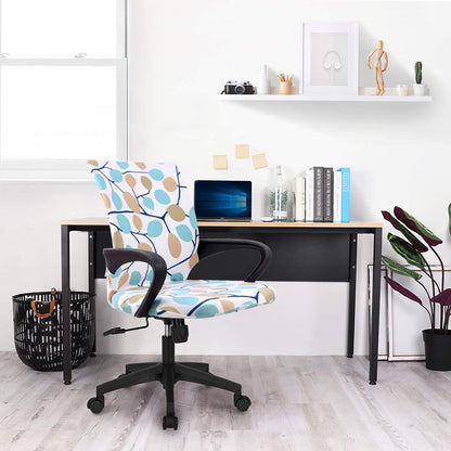 Office Chair Cover, Computer Ergonomic Slipcover, Mid Back Chair Covers (Chair not Included)