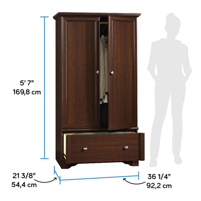 Sauder Palladia Armoire, Select Cherry finish