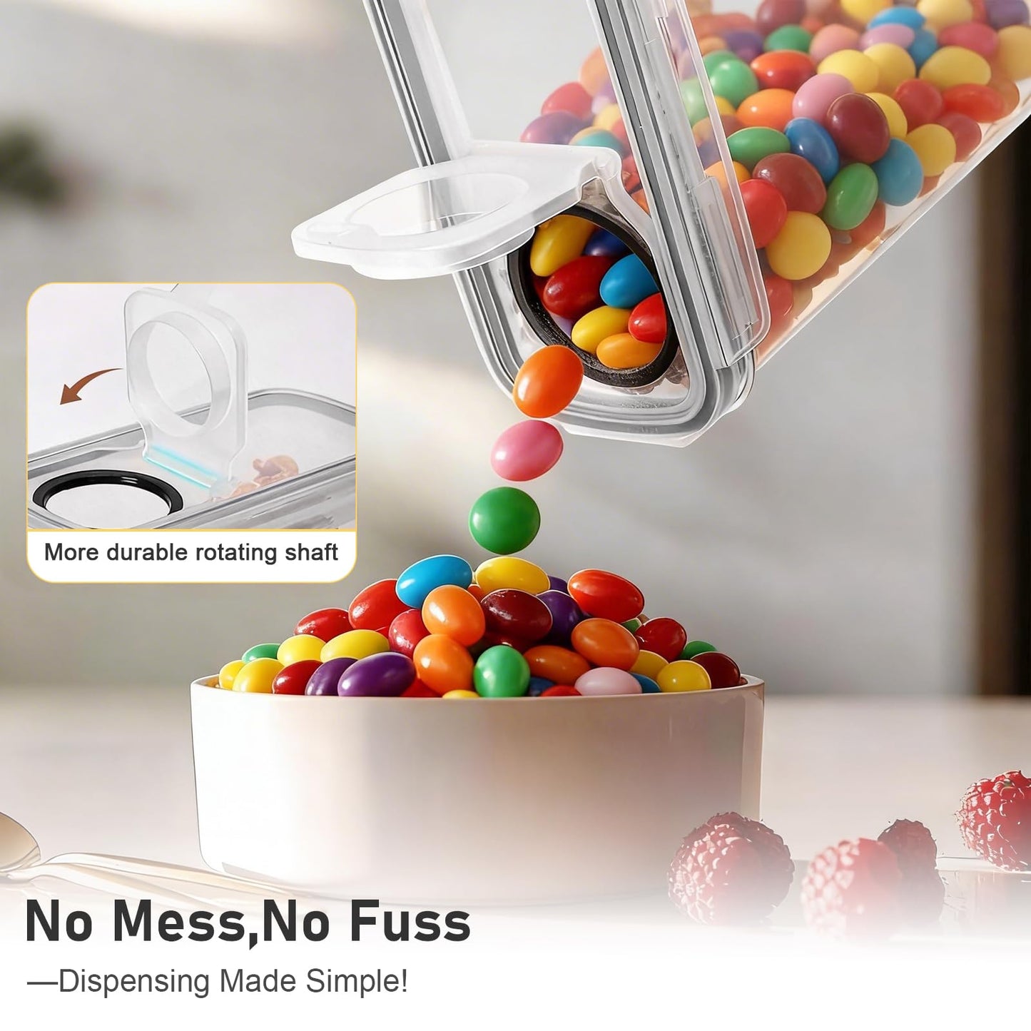 SHIMYUE 11 Pack Cereal Containers Storage Set (4L, 2.5L), Cereal Storage Containers with Pour Lids, Cereal Dispenser Pantry Organization Canister for Rice, Flour, Spaghetti, Oats,BPA Free, Leak Proof