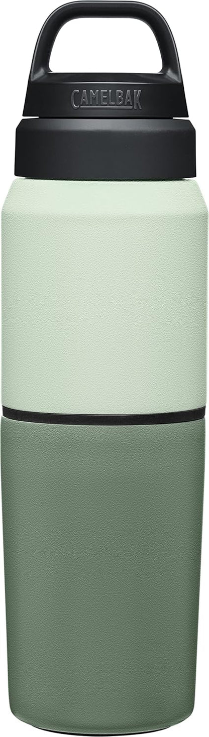 CamelBak MultiBev Insulated Water Bottle & Travel Cup, Stainless Steel