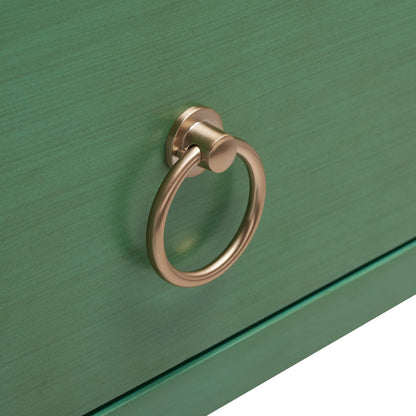 SAFAVIEH Home Collection Sadie Contemporary Turquoise Green 2-Drawer Console Table (Fully Assembled)